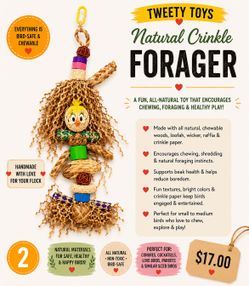 Natural crinkle forager