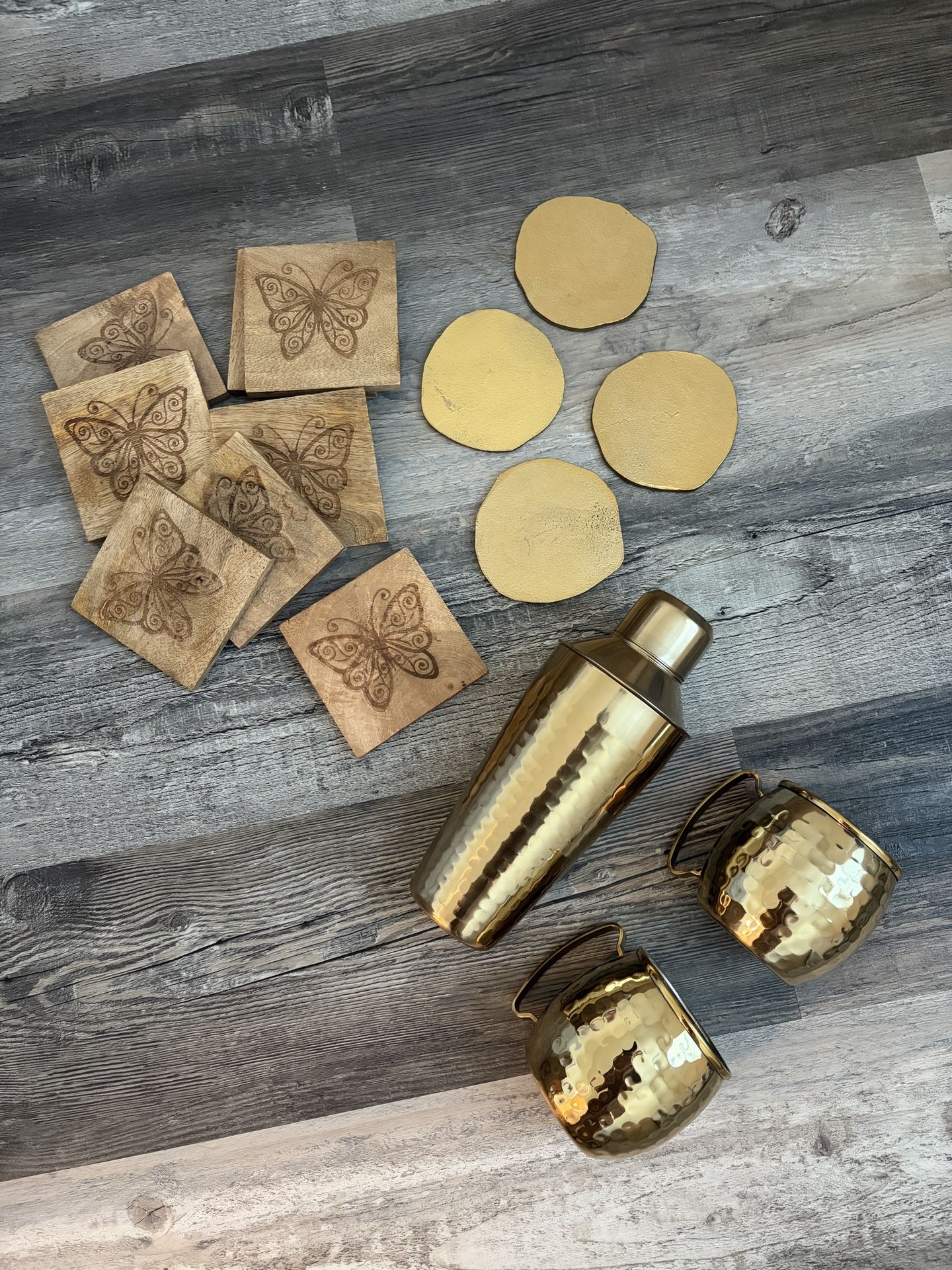 Coasters & Cocktail Mixer