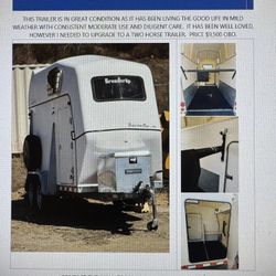2005 Brenderup Baron One Horse Trailer