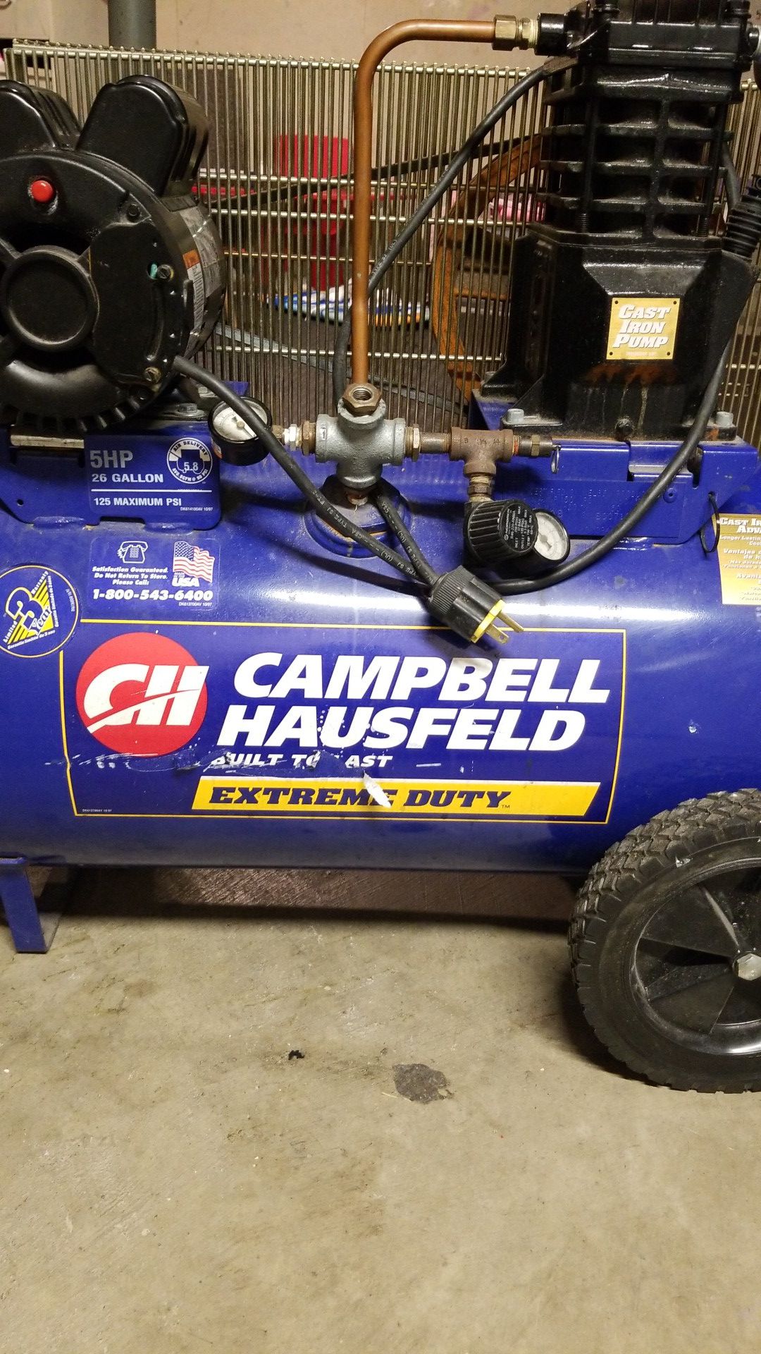 Campbell Hausfeld extreme duty air compressor