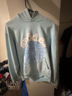 Baby blue Sp5der hoodie