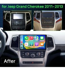 Car Screen 9”Jeep Grand Cherokee 2011-2012- 2013 Wireless Carplay Android Auto 🔥$118🔥PRICE WITHOUT INSTALLATION