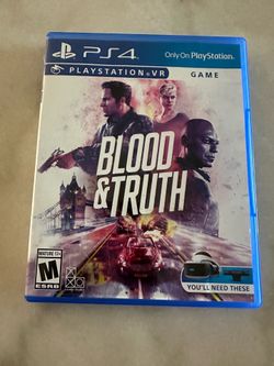 Blood & Truth Ps4 Playstation PSVR Videogame