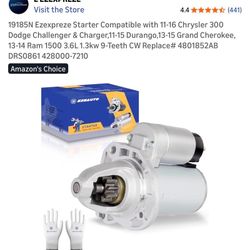 Starter For 2011-2016 Dodge Challenger Charger 2011-2016 Chrysler 300 3.6L New