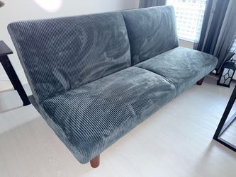 Green Corduroy Futon Sofa Bed
