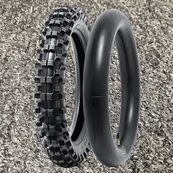 Chaoyang 80/100-12 Tire and Tube Combo Knobby Dirtbike Emoto Tire New