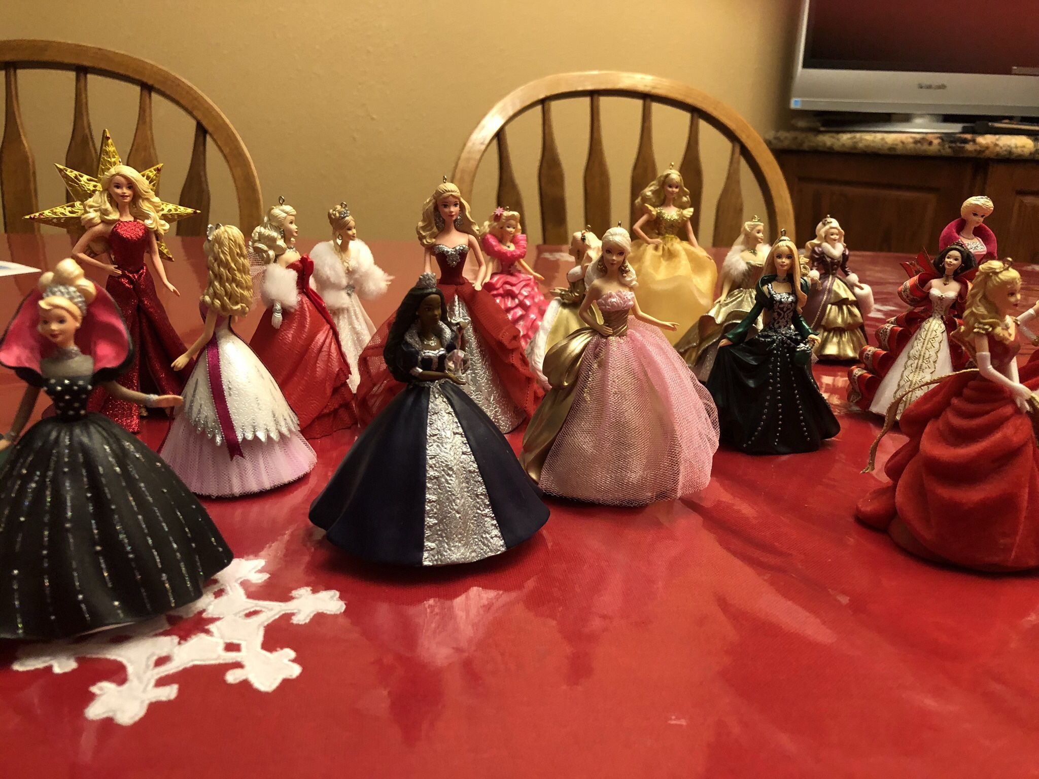 Celebration Barbies With Matching Ornaments