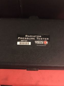 VENDO MATCO RADIATOR PRESSURE TESTER $200