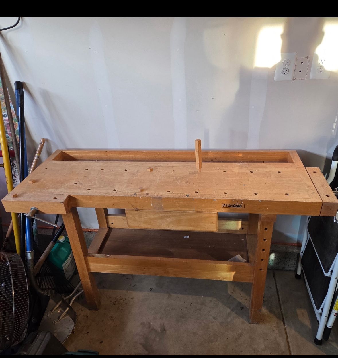 Work Bench (wooden ) Workbench By White Gate with (2) Clamps Included