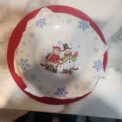 Snow Family Plate