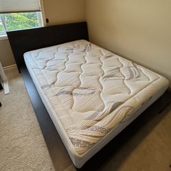 Baronet Silver Platform Bed Frame, Solid Wood, High Quality