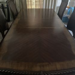 Dining Table With 6 Chairs - MUST GO