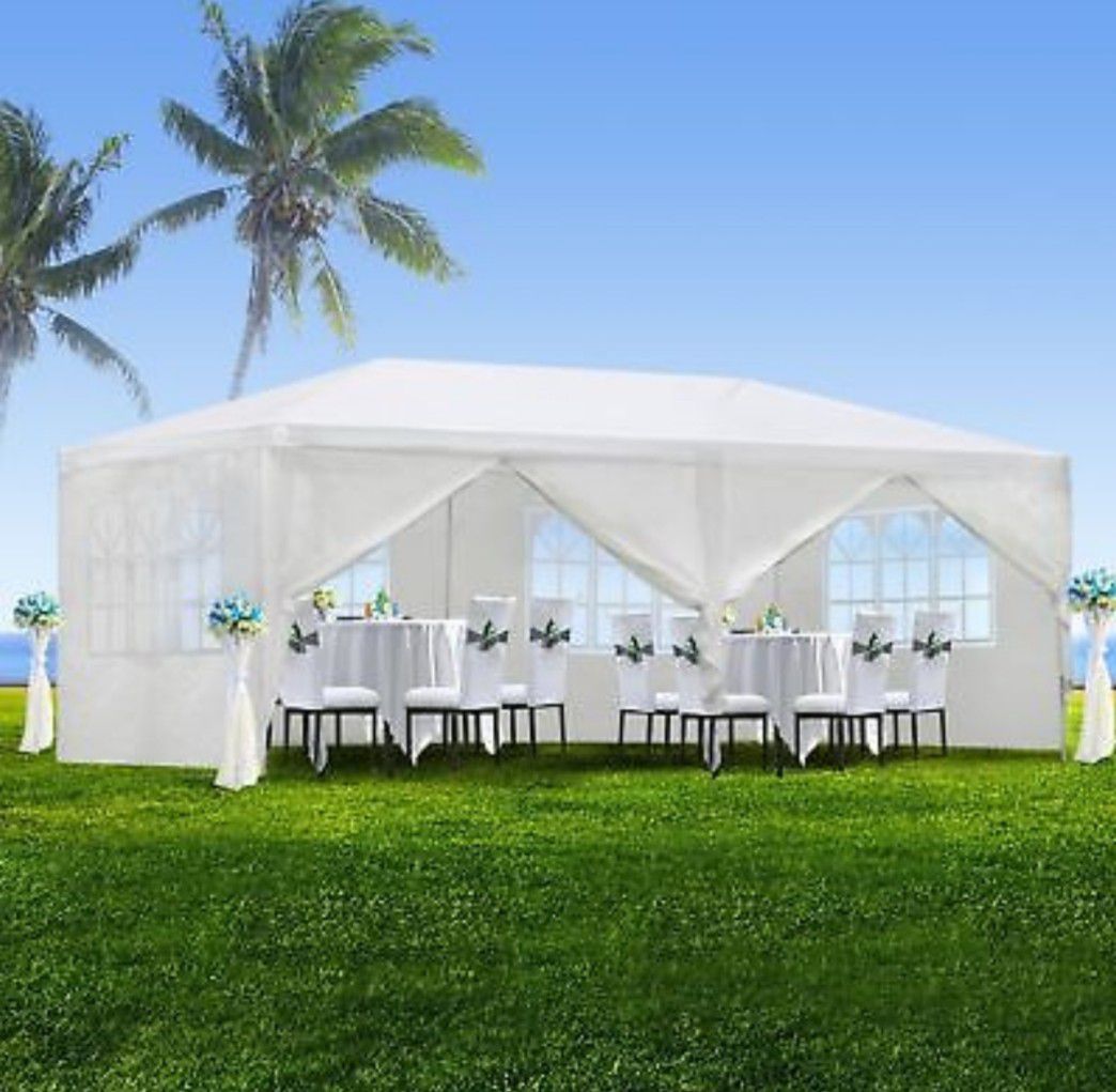 Outdoor Gazebo Canopy Wedding Party Tent 10' x 20' Shelter 6 Removable Window Walls