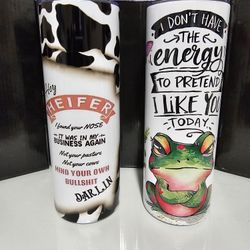 Whimsical Stainless Tumblers