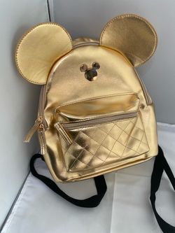 Gold Mickey Glam backpack