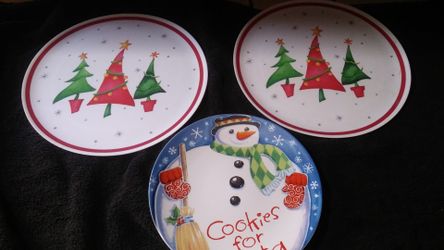 Christmas plates