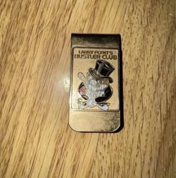 Larry Flynt’s Hustler club Gold Money clip