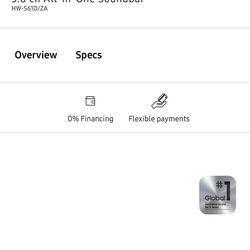 NEW- Samsung Soundbar