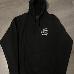 black anti social club hoodie