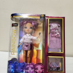 Rainbow High Lila Yamamoto Doll Purple Hair Blue Eyes 2022 MGA Entertainment (