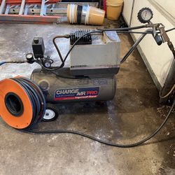 Charge Air Pro Air Compressor With Extension Air Hose And Guage