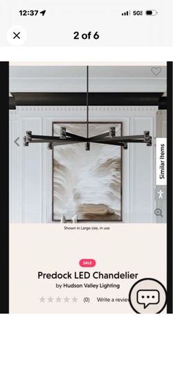 64” Hudson Valley Lighting Predock LED Chandelier – NEW, Never Installed