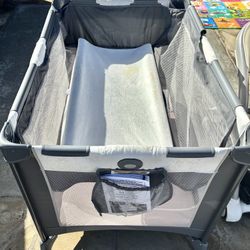 Playpen Bassinet - Pack-n-Play On The Go By GRACO - Like New  - $25