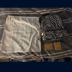 Michael Kors Large Zebra Print Backpack 