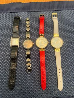 4 Ladies watches used, 3 Anne Klein & a Guess Brand Watch