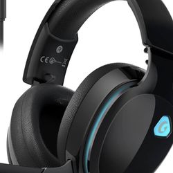 2.4GHz Wireless Gaming Headset for PC, Ps5, Ps4 - Lossless Audio USB & Type-C Ultra Stable Gaming Headphones with Flip Microphone, 40-Hr Battery Gamer