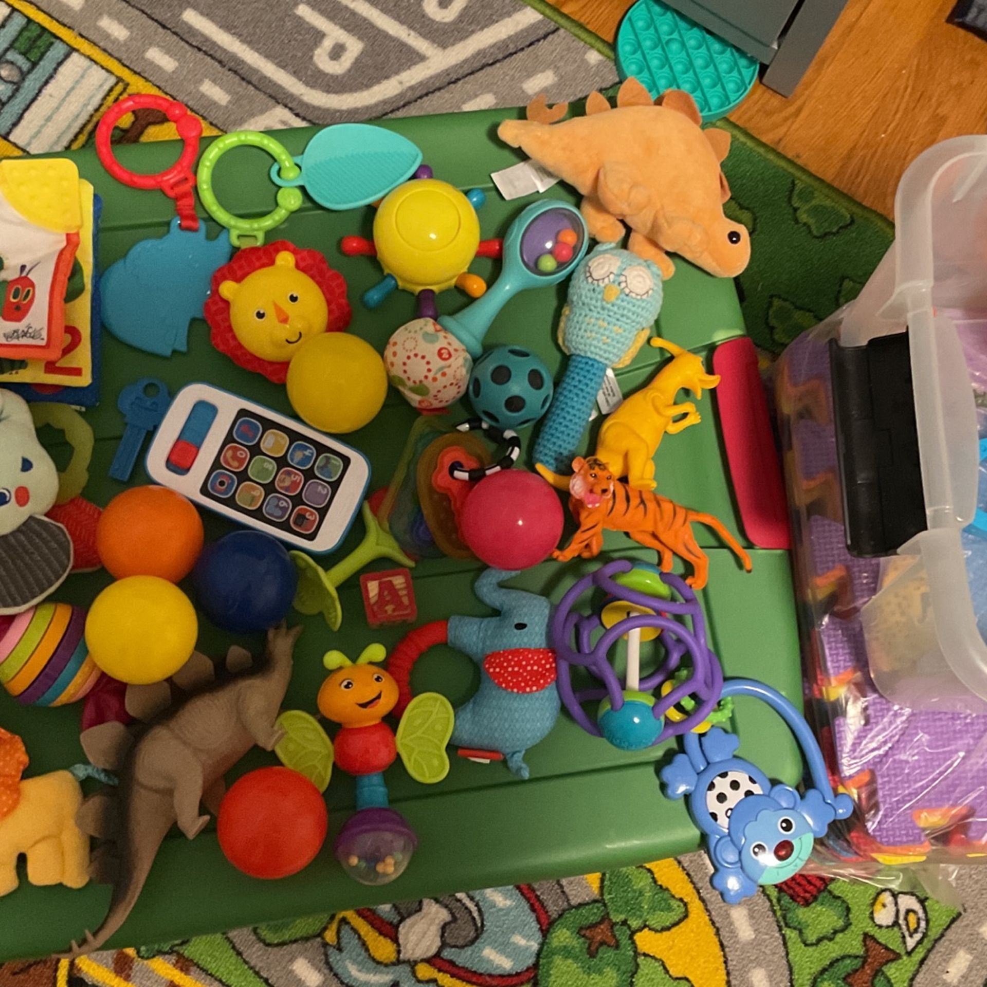 Box Of Toys For 6 Months To 18 Month Olds.