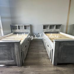 New Twin Bed With Drawers Frame 