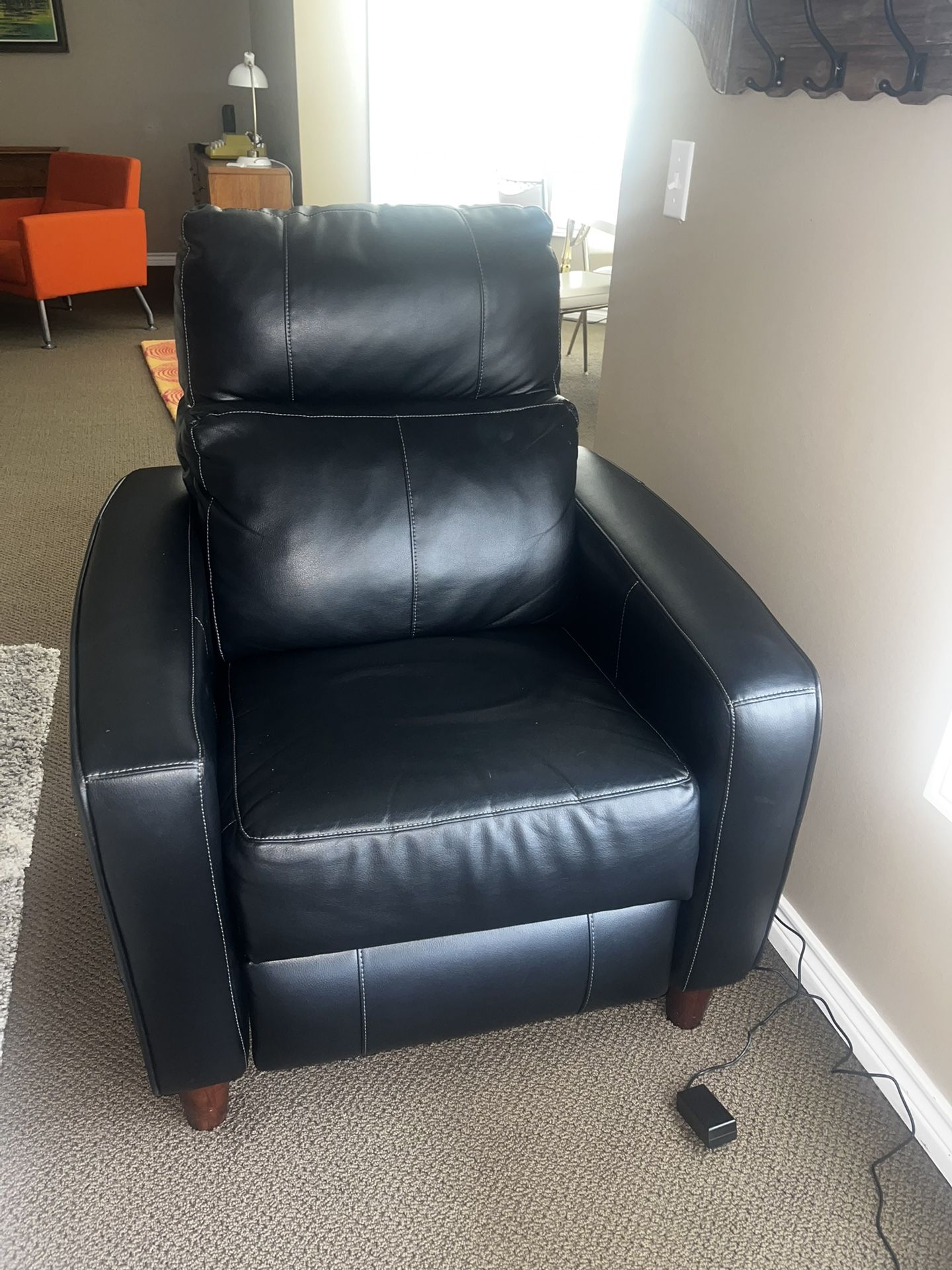 Faux Leather Recliner Electric