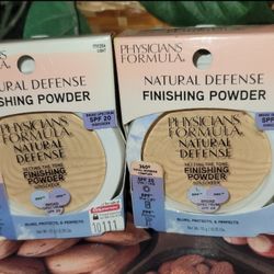 2x Physicians formula natural defense finishing powder light