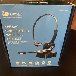 NEW Earbay Single Sided wireless Headset - headphones Office Call Center 
