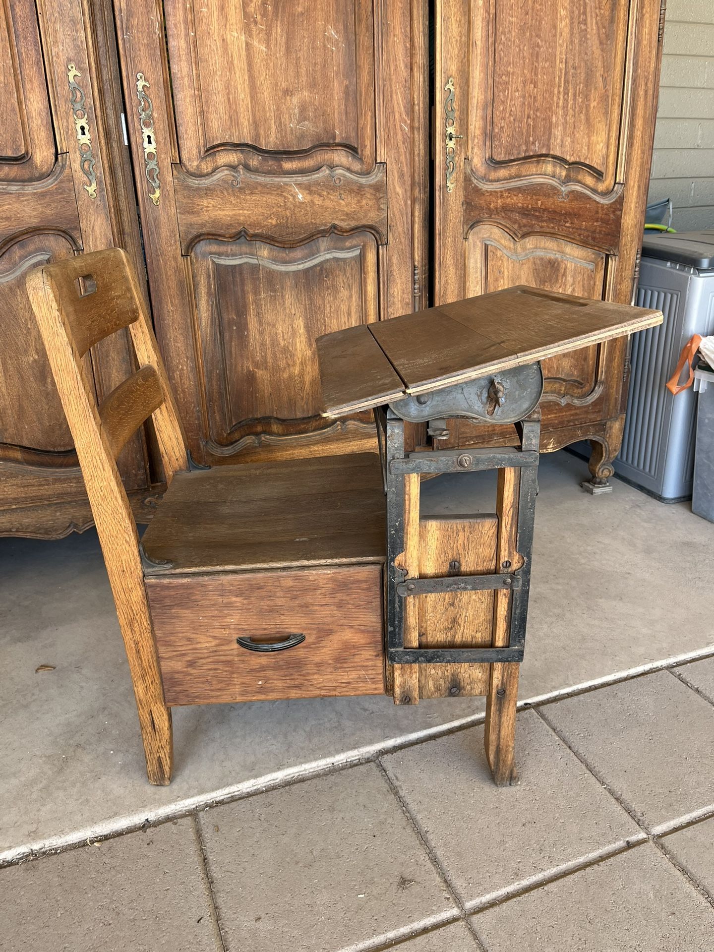 Antique School Desk