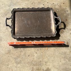 Antique Silver Coated Tray
