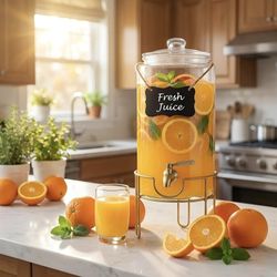 New One Gallon Beverage Dispenser With Stand