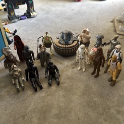 Vintage Kenner Star Wars Figure Lot – 1977–1985 – Max Rebo, Vader, Snowtrooper + More