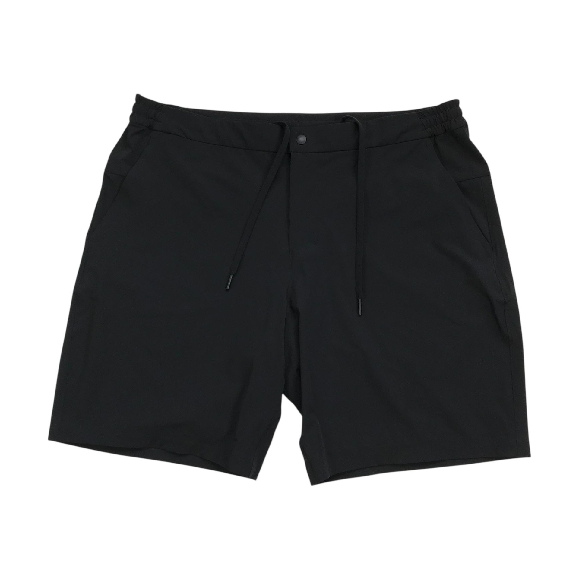 Lululemon Mens Commission Swim Shorts 38 Black 9" Inseam Stretch Workout Gym
