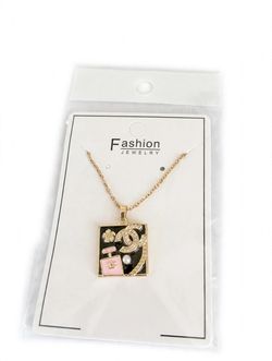 Gold-Tone Fashion Pendant Necklace