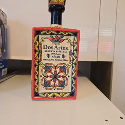 DOS ARTES Reserva Especial Extra Anejo 1 Liter Empty Collectors Item