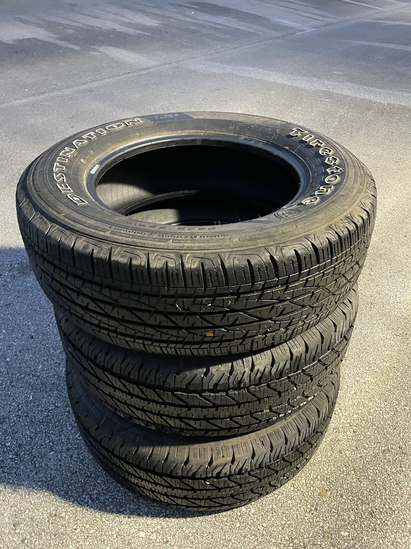 3-Used Tires - ( 2-Cooper & 1-Firestone / sizes: P245/65R17 ) - Used / Set For