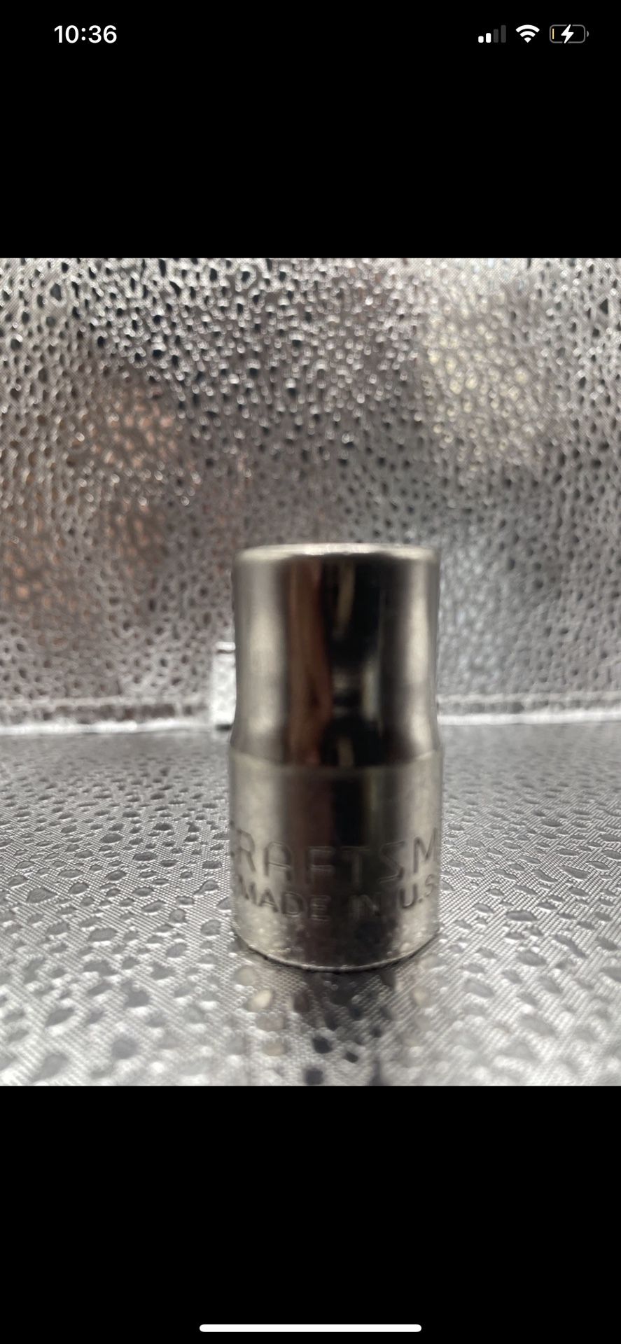 Craftsman 44056 9/16" 6pt Socket 1/2" Drive Inverted G2 Series USA 3312 Used