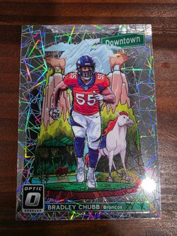Bradley Chubb Donruss Optic Downtown Holo Card