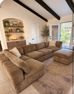 Corduroy sofa sectional