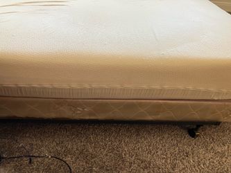 Queen size mattress memory foam and box and frame