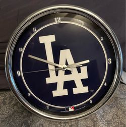 LA Dodgers wall clock