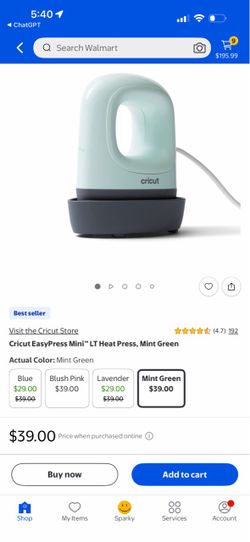 Cricut EasyPress Mini LT Heat Press – Mint Green