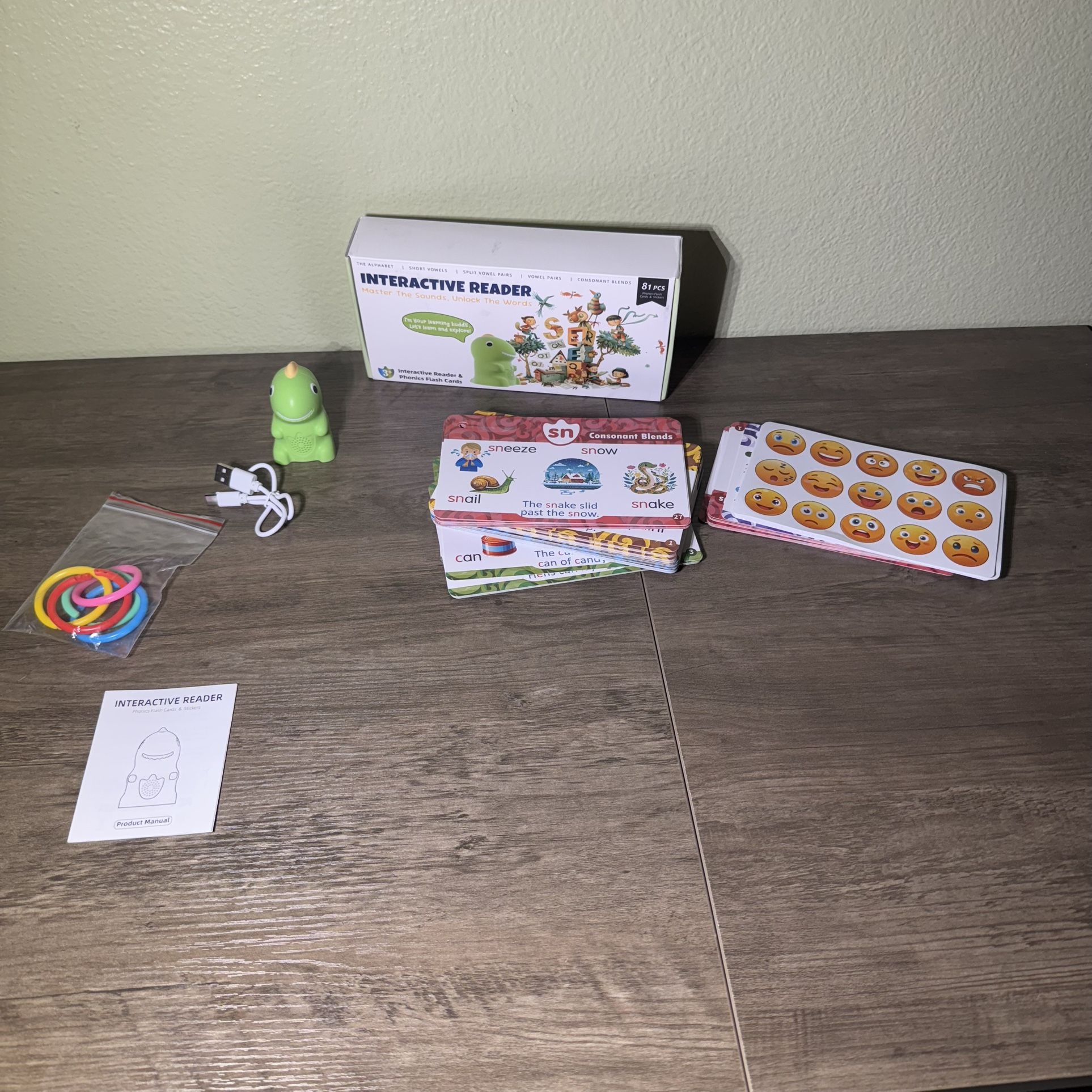 Phonetics Flash Cards and Interactive Reader for Kids